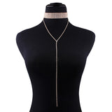 Gold Silver Supernatural Luxury Crystal Chokers Women