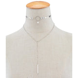 Fashion Necklace Multilayer Gold Silver Womens