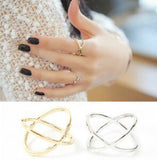 Set leaf Heart Crown Rings
