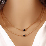 New fashion trendy jewelry copper choker multi layer necklace gift