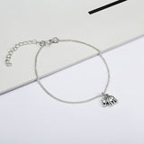 Multiple Layers Anklets for Women Elephant Sun Pendant Charms Rope Chain