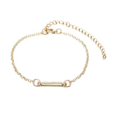 Punk Simple bracelet double knot Loop Metal chain bracelet