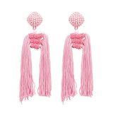 wholesale fashion jewelry women rope chain tassel vintage ZA statement Earrings