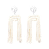 wholesale fashion jewelry women rope chain tassel vintage ZA statement Earrings