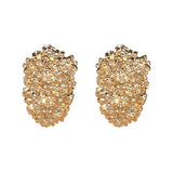 long dangle metal tassels earrings