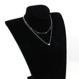 Brand Stella DOUBLE HORN PENDANT HEART NECKLACE GOLD