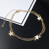 Star Pendant Anklet Foot Chain Gold/Silver Color Geometric Anklets