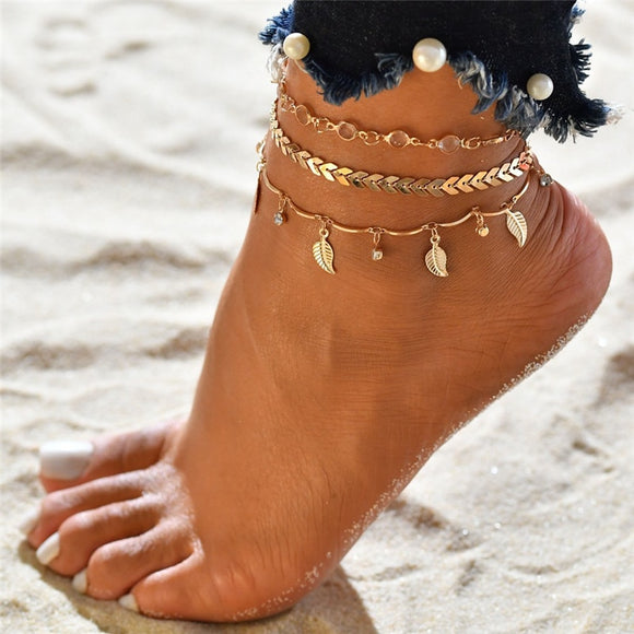 Anklets for Women Foot Accessories Summer Beach Barefoot Sandals Bracelet