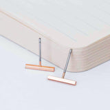 Minimalist Jewelry Gold Sliver Punk Geometric Round Circle Stud Earrings