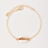 Gold Chain Sea Shell Charm Bracelets