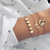 Multilayer Bohemian Handmade Pink Crystal Beads Bracelets