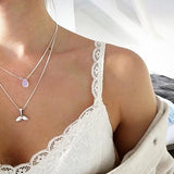 Evil Eyes Maxi Colar Layered Gold