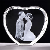 Photo Custom Heart Shape Photo Frame Laser Engraved Pictures Personalized Photo Album Souvenir Gift Wedding Gift Valentine's Day