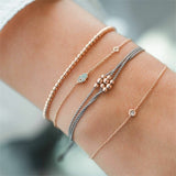 Women Charm Fashion Handmade Bead Chain Palm Women's Bracelet