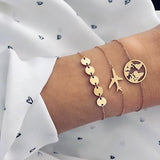 Turtle Heart Pearl Wave LOVE Crystal Marble Charm Bracelets