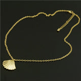 Donarsei Sexy Multilayer Sea Shell Choker Necklace