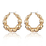 Luxury Punk Gold Color Big Hoop Earring