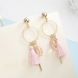 Long Feather Elegant Earrings Female Super Exaggerated