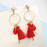 Long Feather Elegant Earrings Female Super Exaggerated