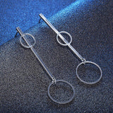 Contracted Street Snap Mass In Fashionable Circle Geometry Earrings
